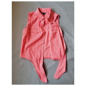 SMALL GINGHAM CROP TOP